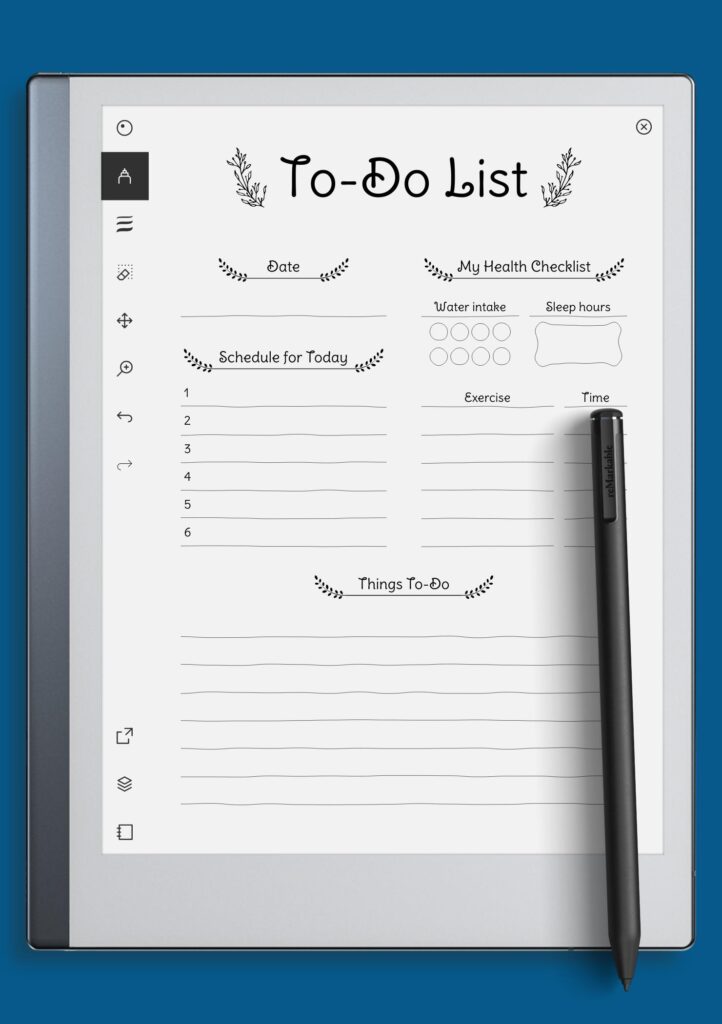 daily to do list