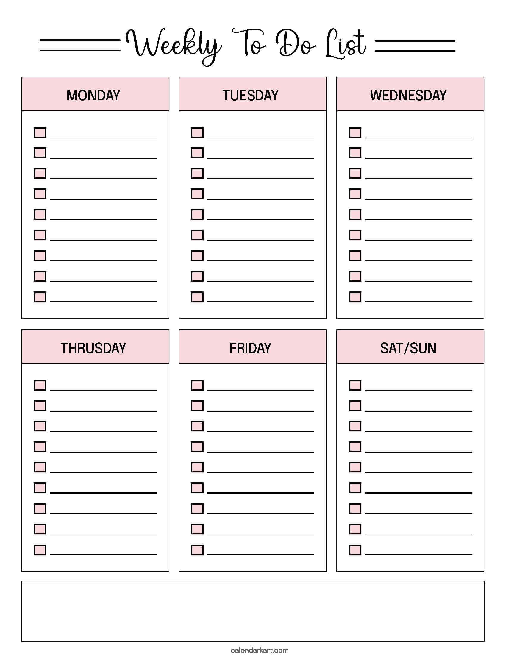 Daily To Do List Sheet Template - to do list template