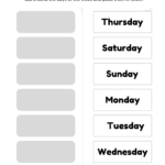 Days Of The Week Cut And Paste - Days of the Week Cut & Paste — Hopscotch