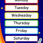 Days Of The Week Free Printable - Days Of The Week Poster Free Printable