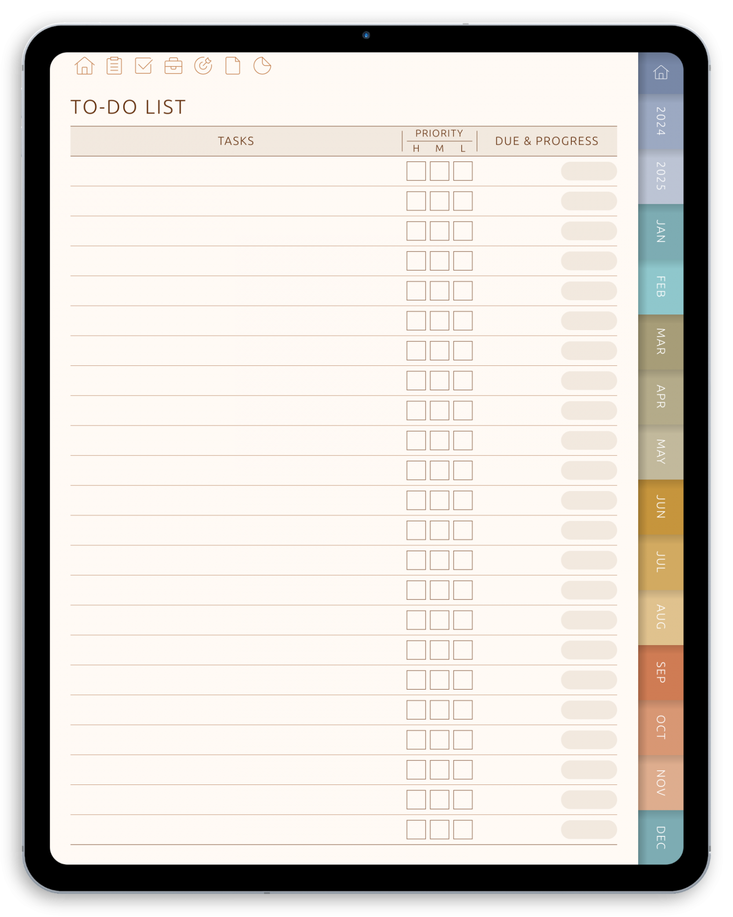 Digital To Do List Template Free - digital do list