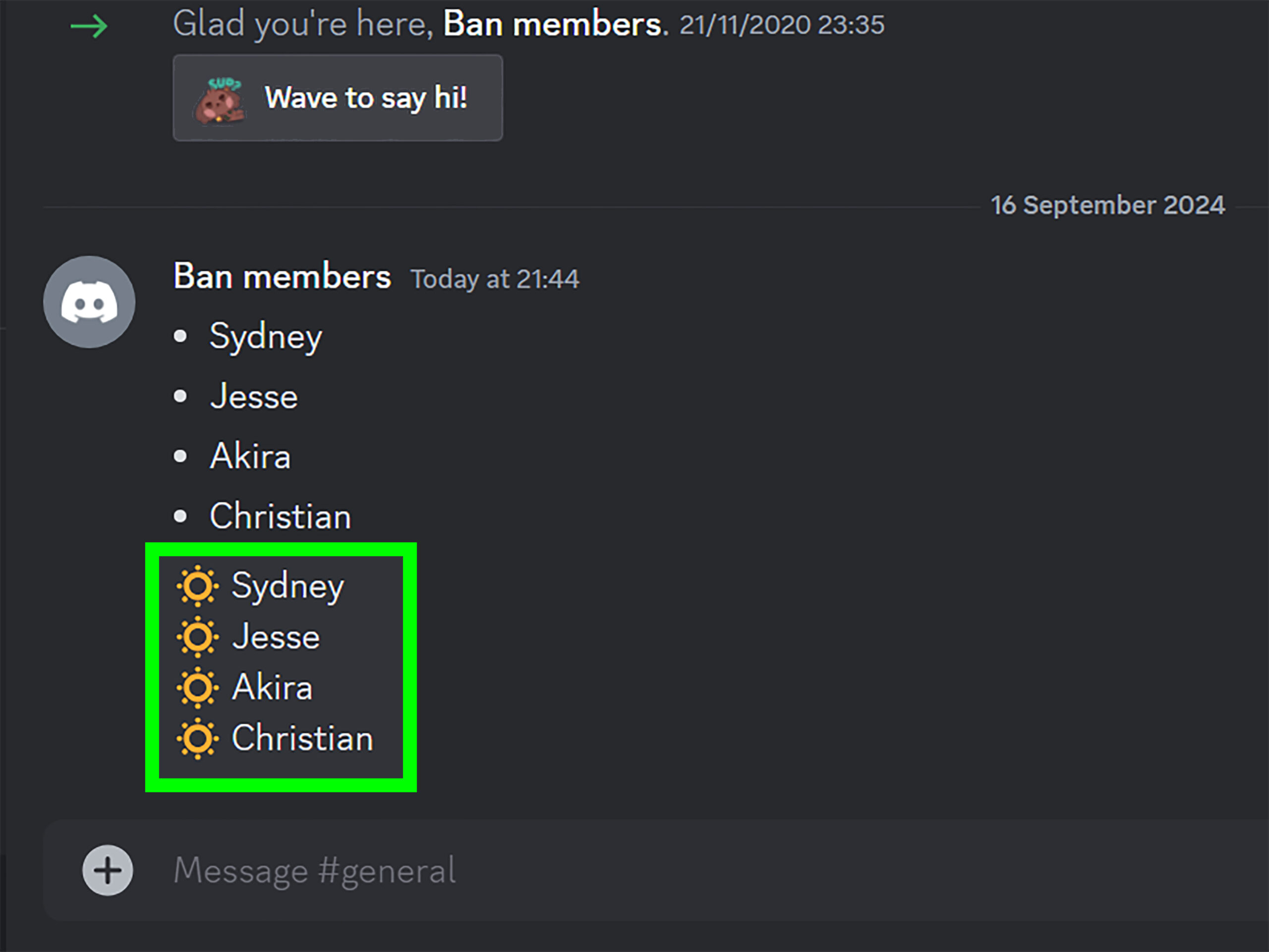 Discord Command For Making A Checklist - Discord Bullet Points