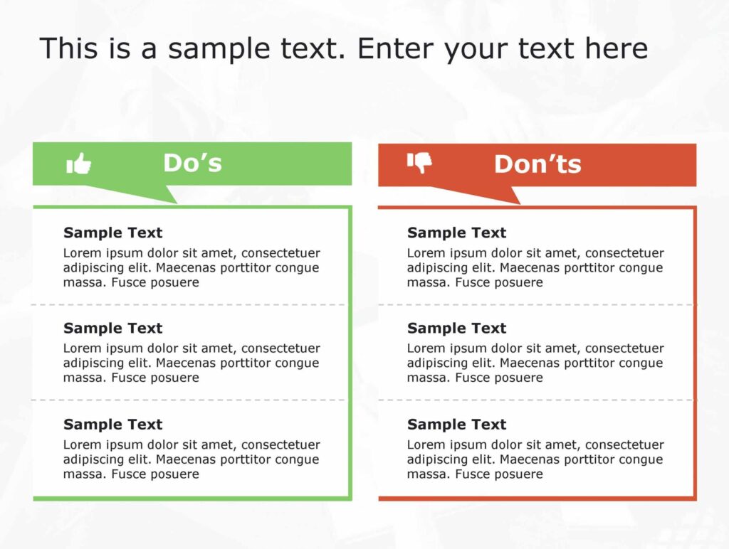 Do And Donts List Template - dos dont powerpoint template 60