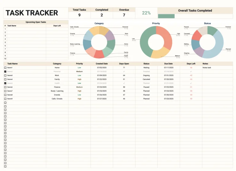Doer Checker Task List Document - free to do list google docs templates