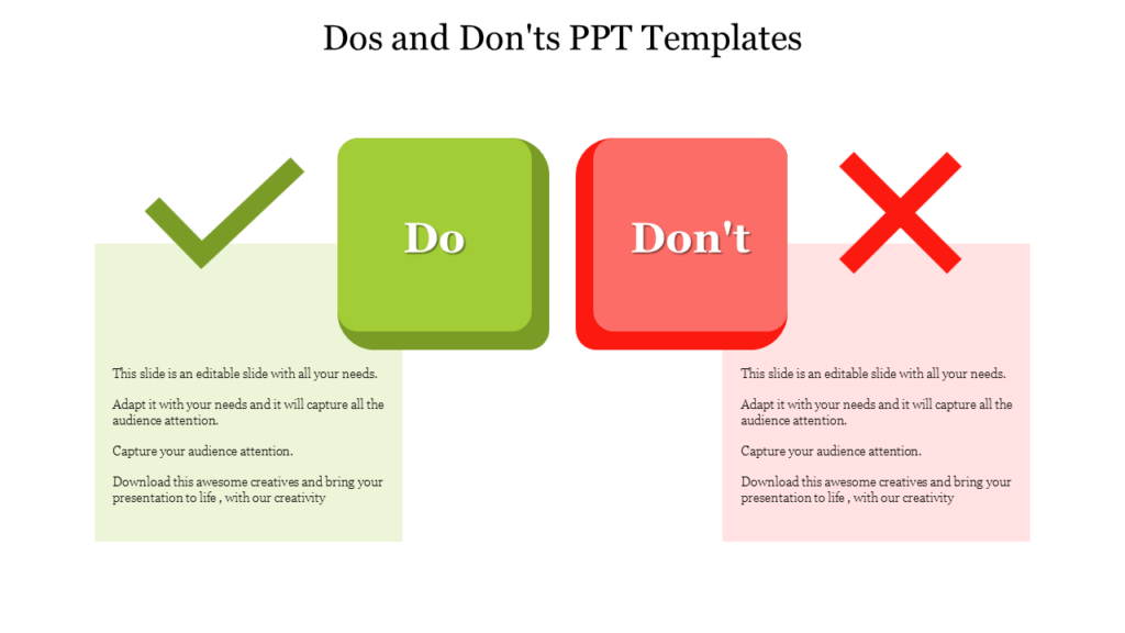 dos and don ts ppt templates
