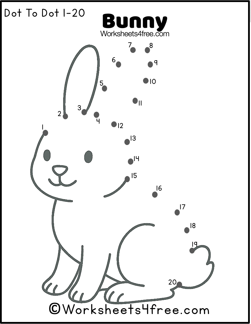 Dot To Dot 1 20 Worksheets - Number 1 20 Coloring Pages [2025]