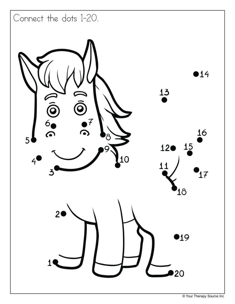 Dot To Dot 1 To 20 – connect dots Dot To Dot 1 To 20 - connect dots