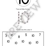 Dot To Dot Numbers 1 10 - Printable Dot-To-Dot Numbers 0-10 - Made By Teachers