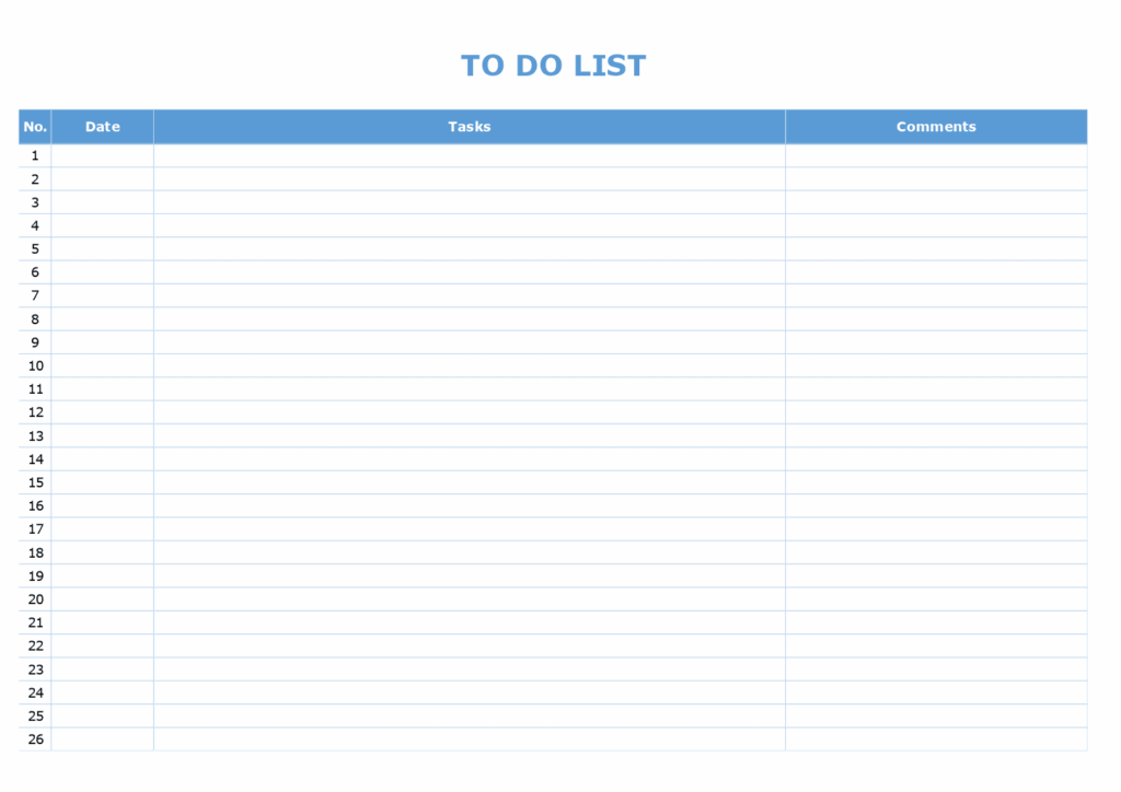 Download Free To Do List Template – to do list template 5 Download Free To Do List Template - to do list template 5