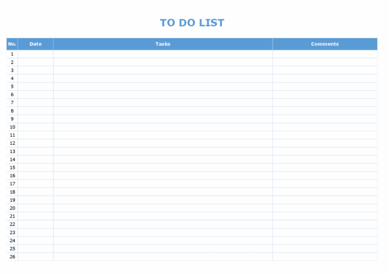 Download Free To Do List Template - to do list template 5