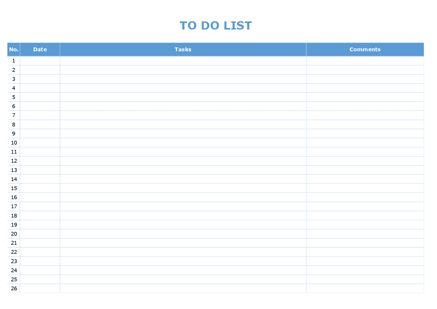 Download Free To Do List Template - to do list template 5