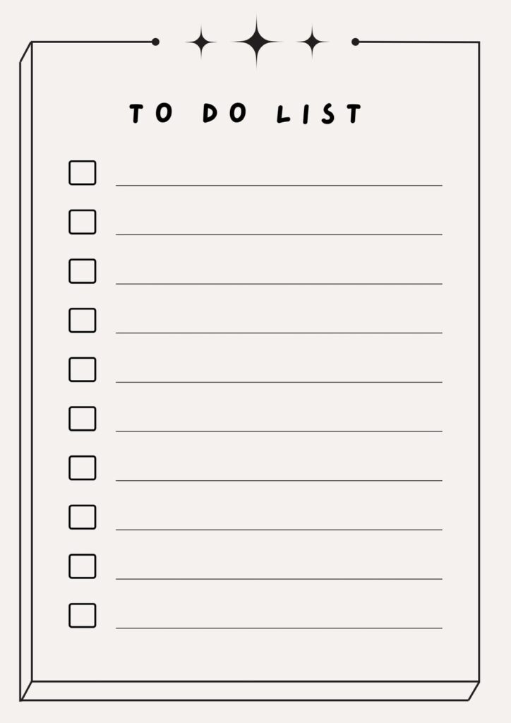 Download To Do List Format - to do list