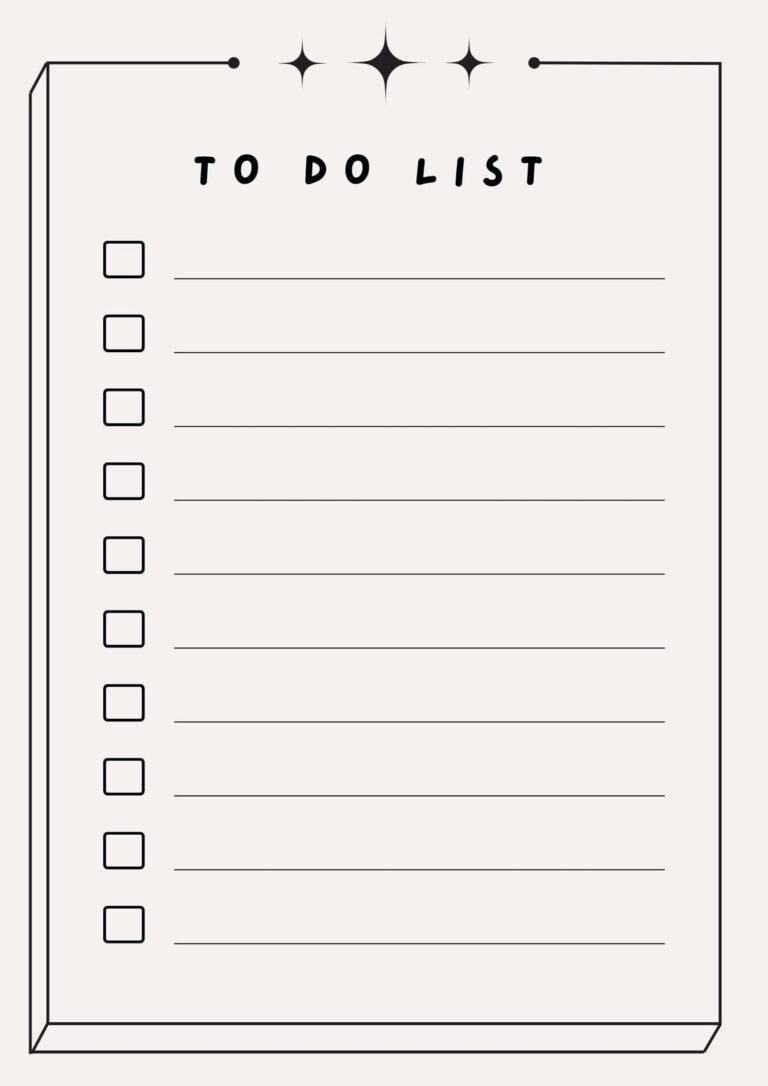 Download To Do List Format - to do list