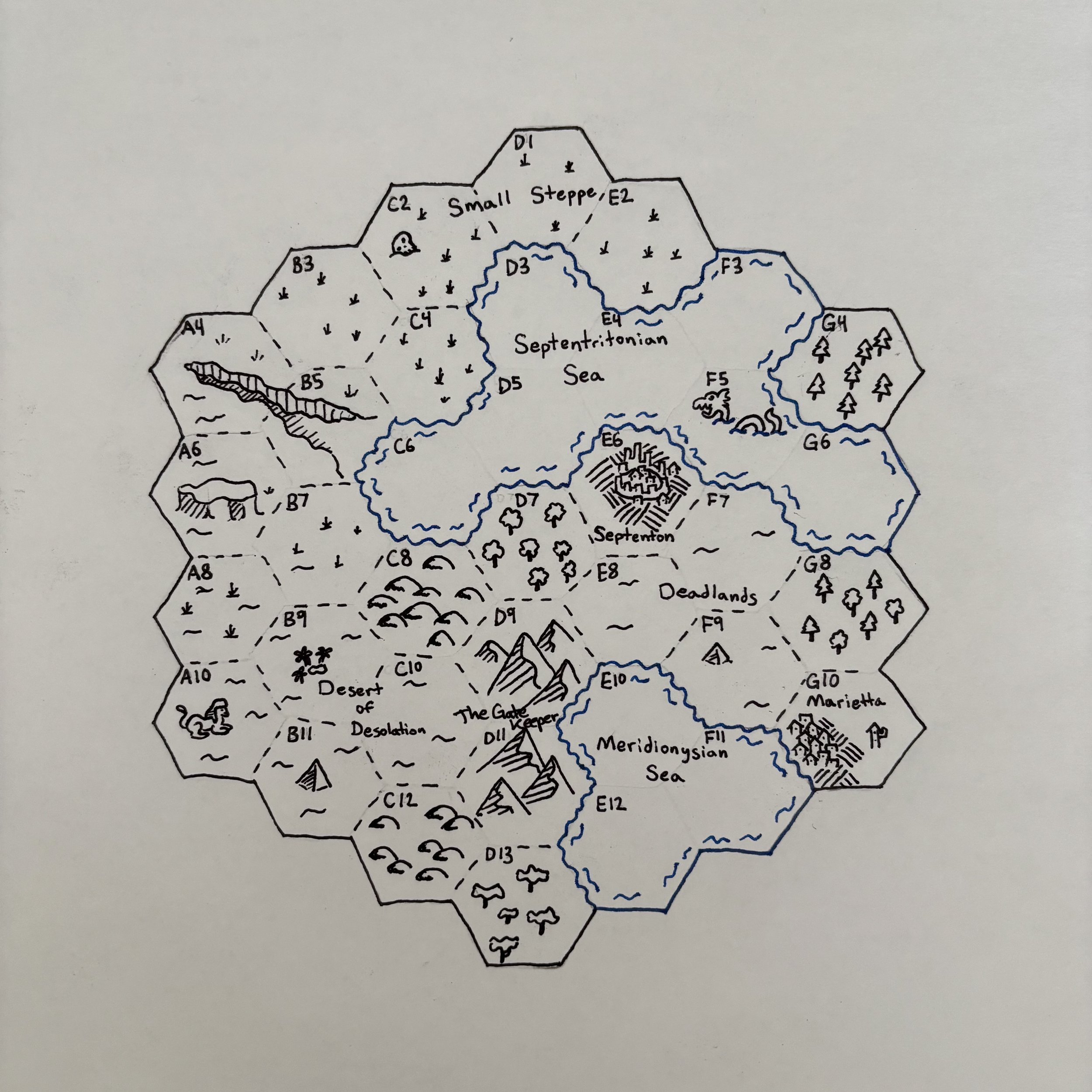 Downs And Black Checklist Blank - chain stocking the hex map
