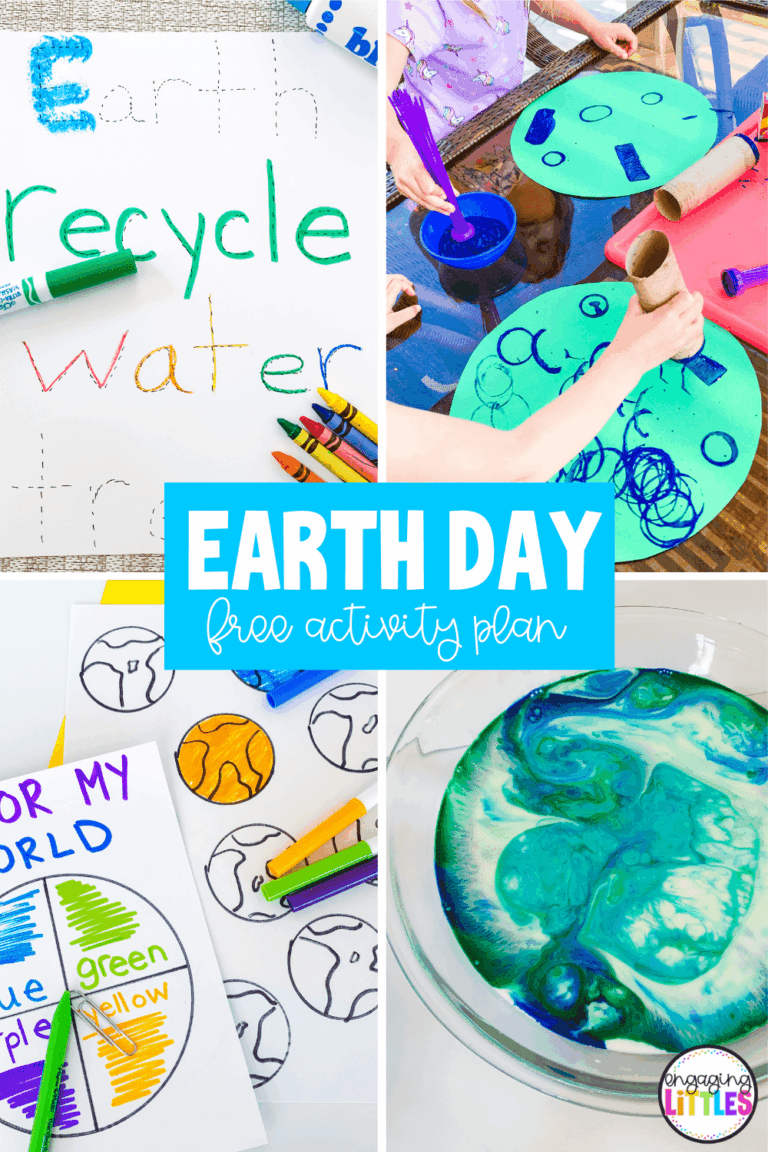 Earth Day Activities For Pre K - Simple Earth Day Activities - Engaging Littles