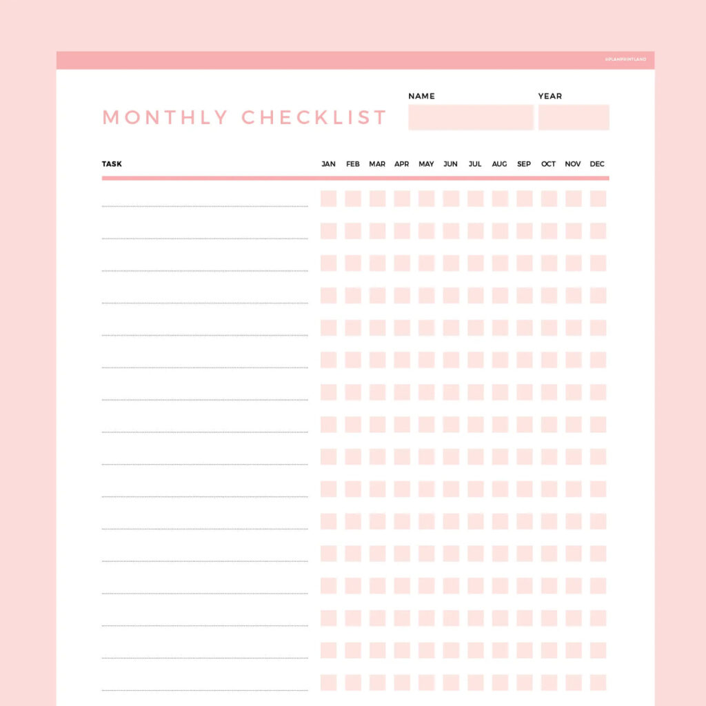 editable to do checklist monthly template editable to do checklist monthly template