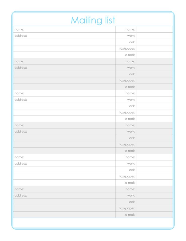 email list