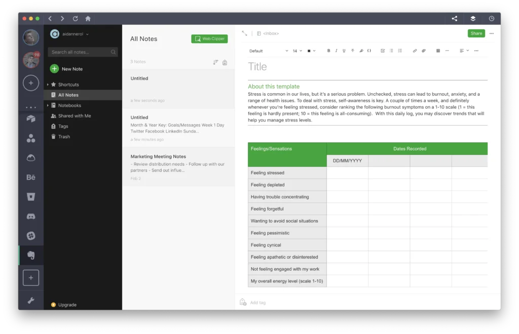 evernote templates to boost productivity evernote templates to boost productivity
