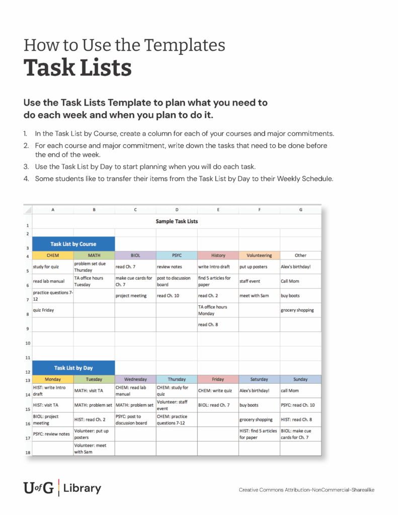 excel task lists excel task lists