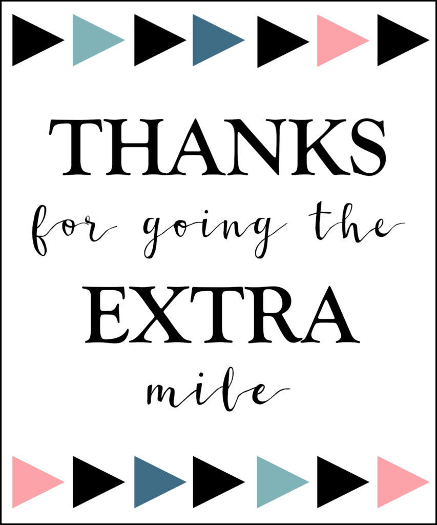 Extra Gum Teacher Appreciation Printable Free – Thank You Card Free Extra Gum Teacher Appreciation Printable Free thank you card with colorful triangle accents