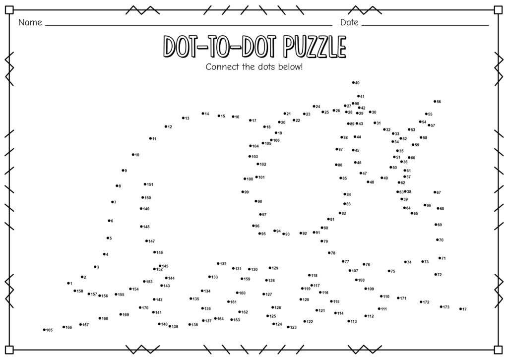 Engaging extreme dot to dot printables for free featuring a challenging connect the dots puzzle