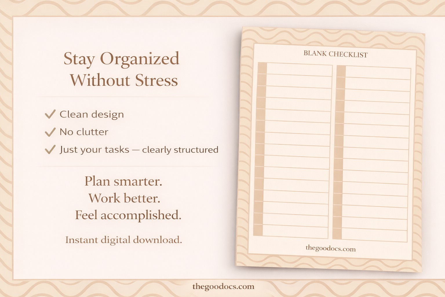 Fill In The Blank Checklist Template - blank checklist free google docs template