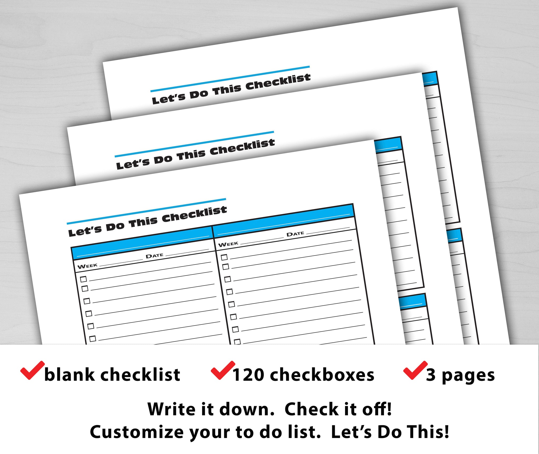 Fill In The Blank Checkliste Template - let s do this checklist