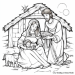 Free Christmas Christian Coloring Pages - Christian Christmas Coloring Pages - Free & Printable!