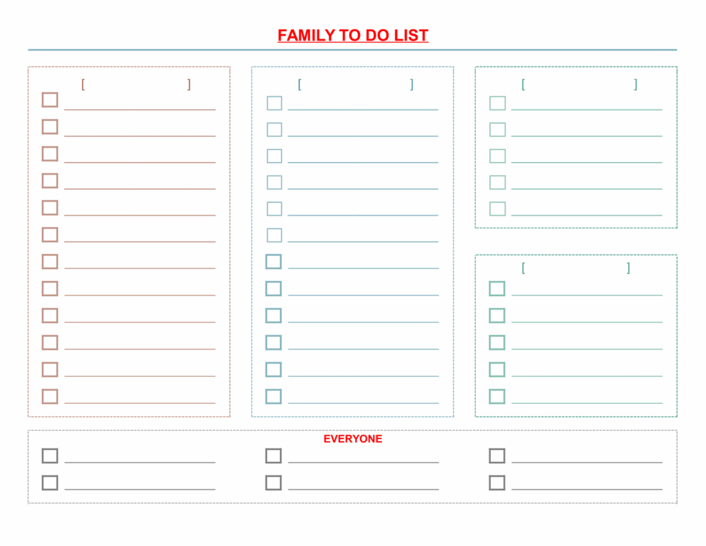 Free Download Template For List – printable family list free download template Free Download Template For List - printable family list free download template