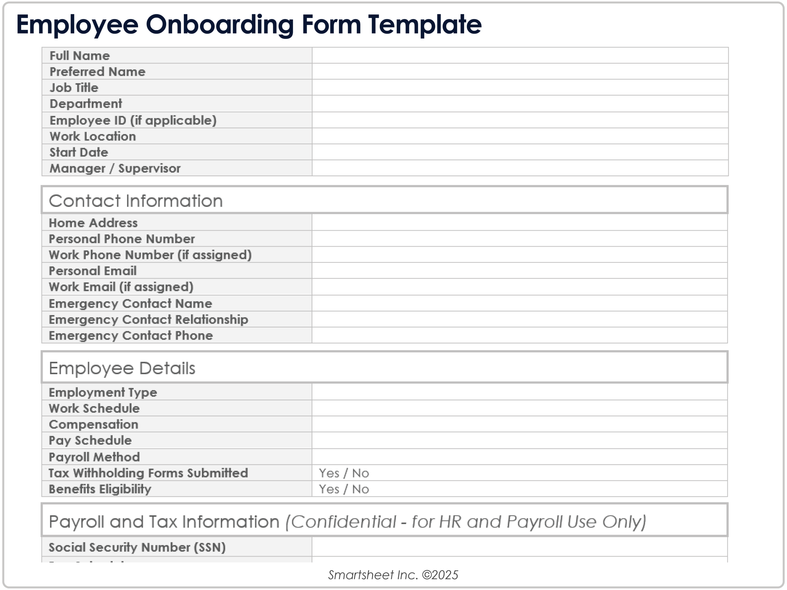 Free New Job Checklist Template - free onboarding checklists and templates