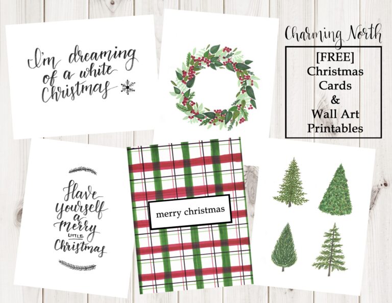 Free Printable Christmas Wall Art - free christmas cards wall art printables 2020