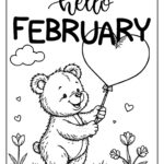 Free Printable February Coloring Pages - Cute February Coloring Pages (Free PDF Printables) - Cute Things to Draw