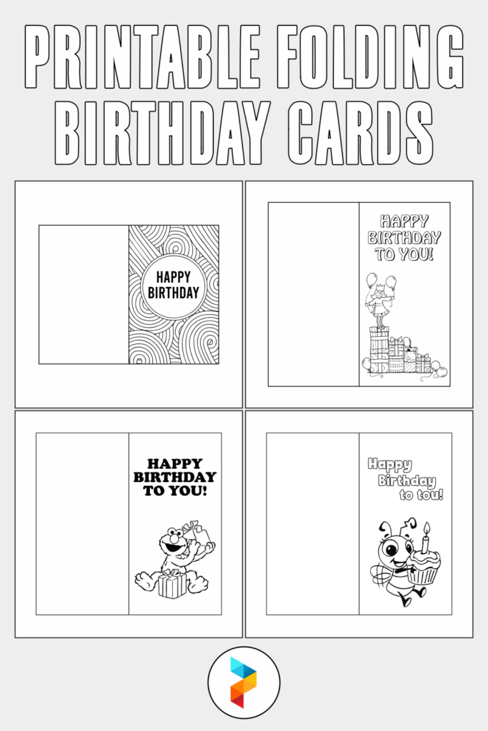 Free Printable Foldable Birthday Cards To Color - Printable Birthday Cards Color Foldable