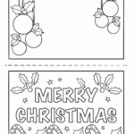 Free Printable Template Printable Christmas Cards To Color - Merry Christmas Card Printable Pdf - Printable Free Templates