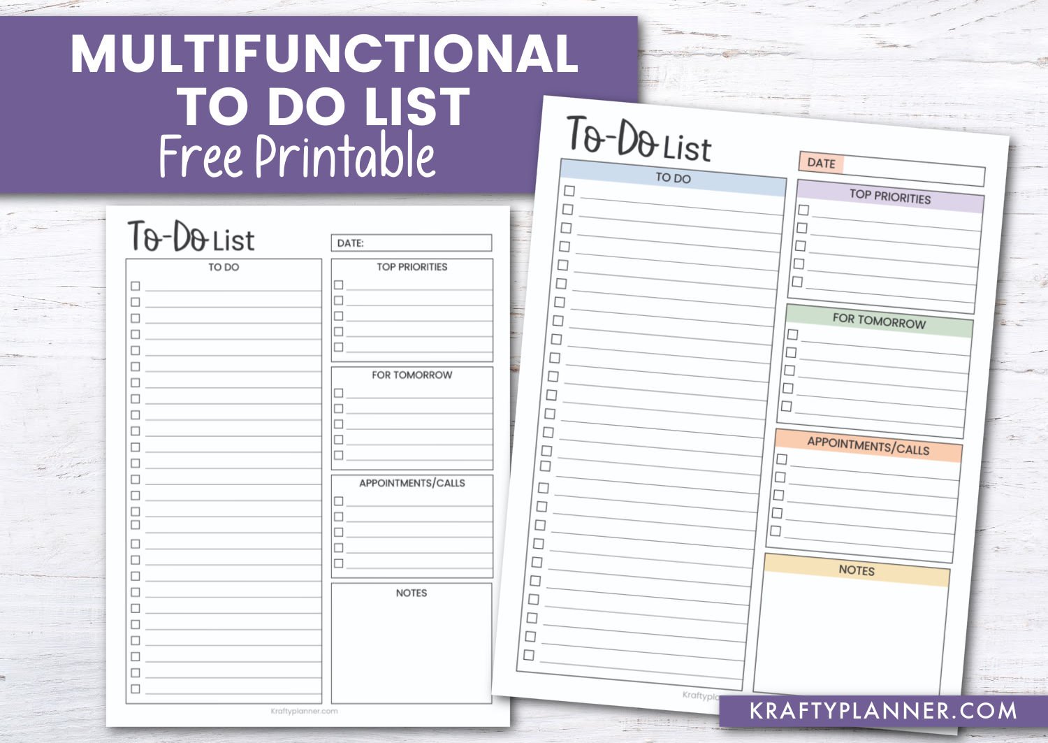 Free Printable Template To Do List - printable multifunctional to do list
