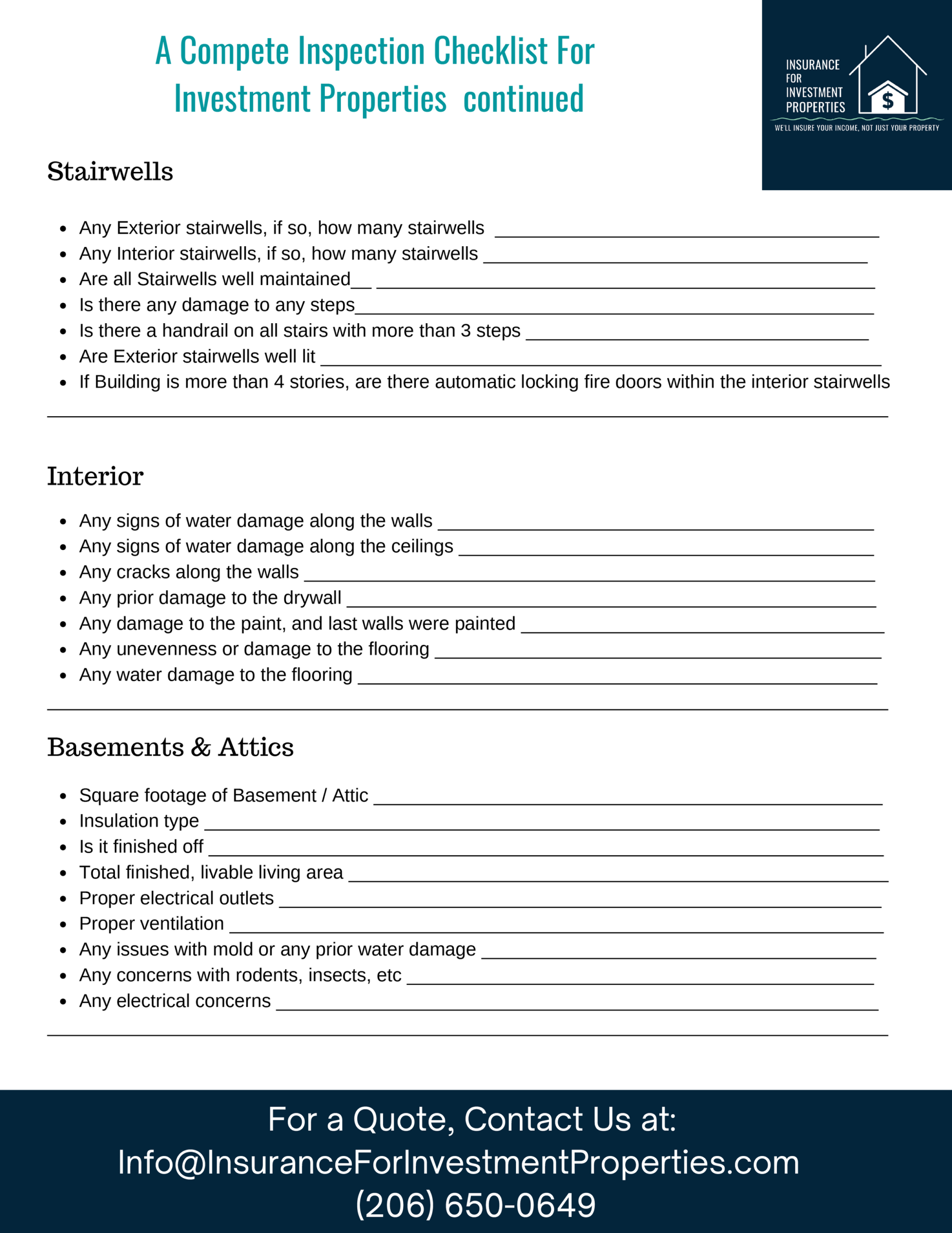 Free Property Investment Tools Resources Checklists Templates - resources