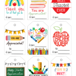 Free Teacher Gift Tag Printables - 20 free printable teacher appreciation tags – Artofit