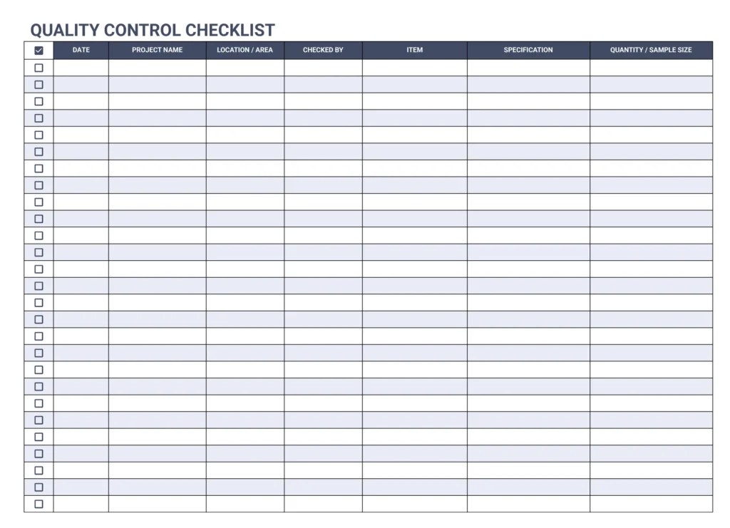Free Template Of A Checkoff List – quality control checklist free google sheets template Free Template Of A Checkoff List - quality control checklist free google sheets template
