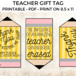 Gift Tags For Teachers Printable - Teacher Appreciation Printable Tags, Thank You Gift Tags Printable ...