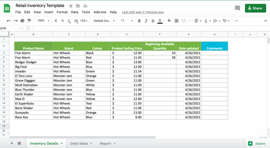 google sheets inventory template for efficient inventory management google sheets inventory template for efficient inventory management