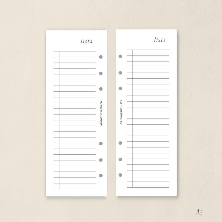 Half Page To Do List Template - lists half page insert