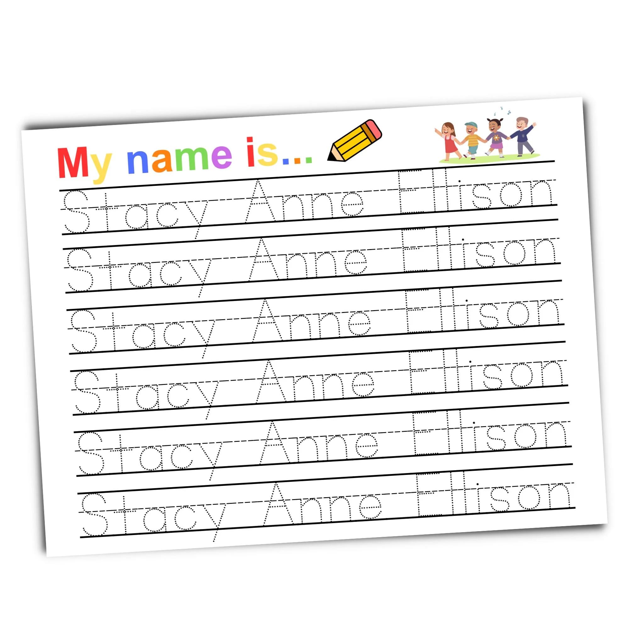 Handwriting Name Practice For Kindergarten - Personalized Name Tracing Worksheets: Handwriting Practice - Worksheets ...