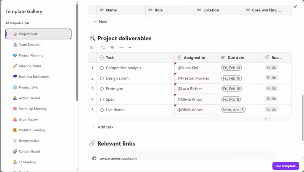 how to create a master task list