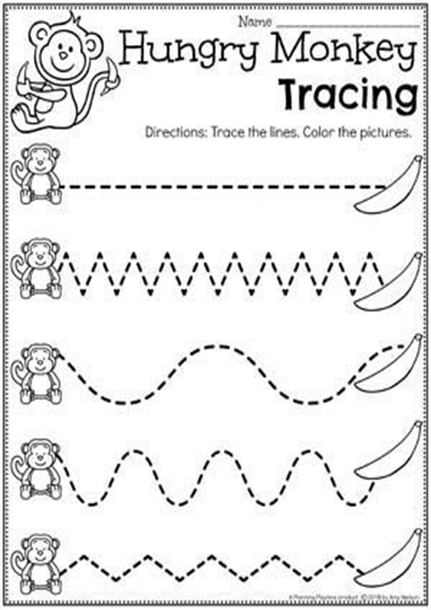 Kindergarten Tracing Lines Worksheets For 3 Year Olds - 20 Kindergarten Line Tracing Worksheets – Printable PDF Template