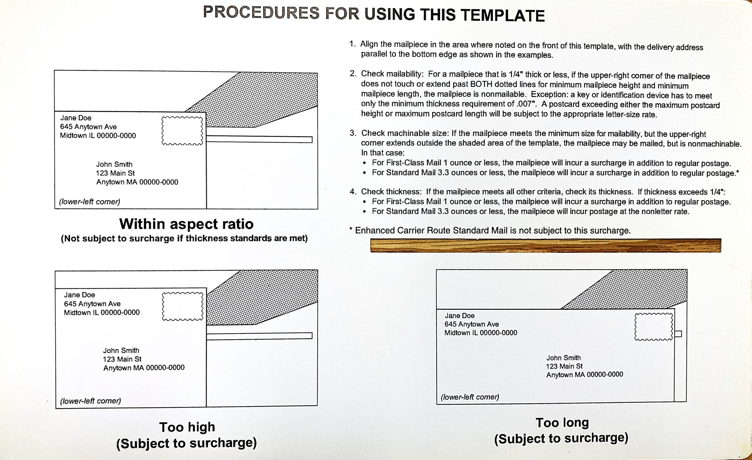 Letter Template With Boxes To Check - addressing u s mail