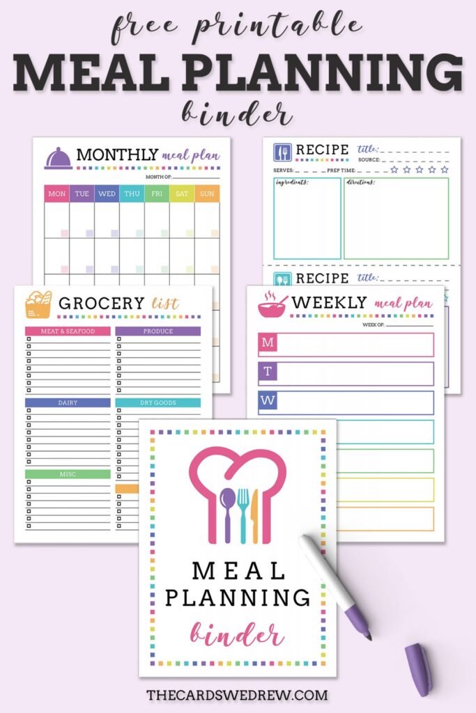 Meal Planning Binder Printables Free - Free Meal Planning Binder Printables - Templates Printable