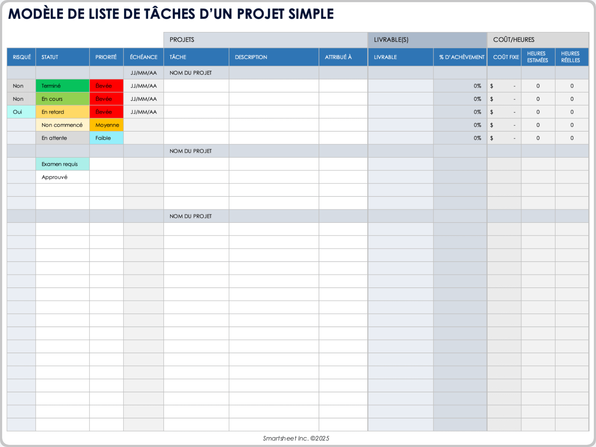 Modele Check List À Télécharger - top project management excel templates