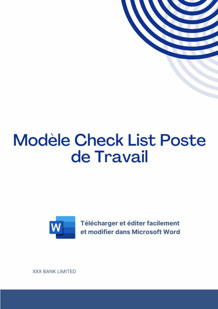 modele check list poste de travail modele check list poste de travail