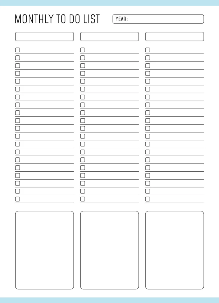 monthly to do list free google docs template monthly to do list free google docs template