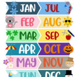 Months Of The Year Free Printable - Months Of The Year Calligraphy - Printables Templates Free